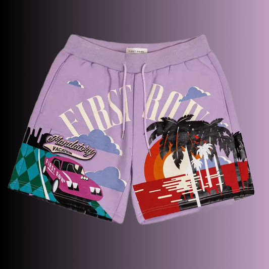 MANDATORY VACATION   GRAPHIC  SHORTS